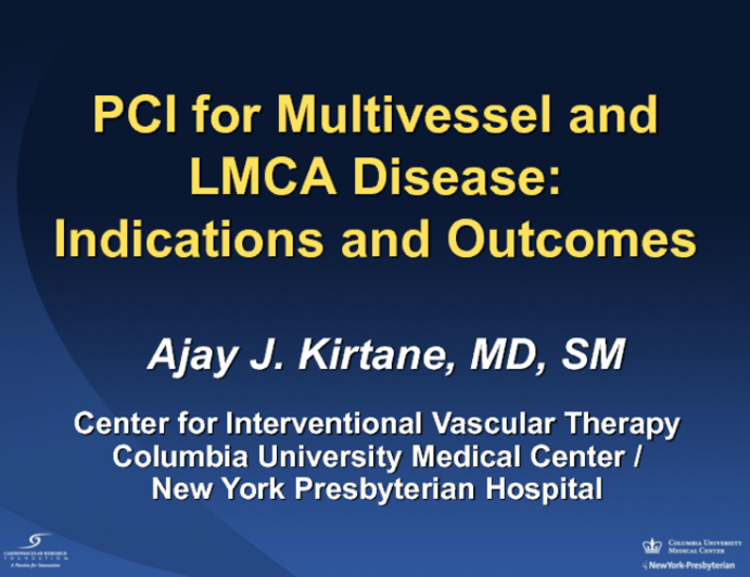 Multivessel and Left Main Disease: Indications, Stratification, and Outcomes