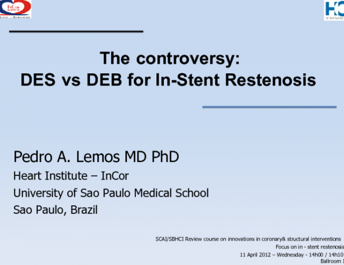 The Controversy: DES vs DEB for In-Stent Restenosis