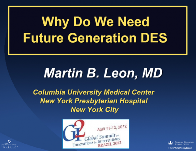 Why Do We Need Future Generation DES
