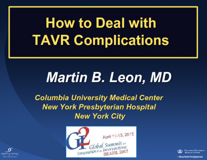 How to Deal with TAVR Complications