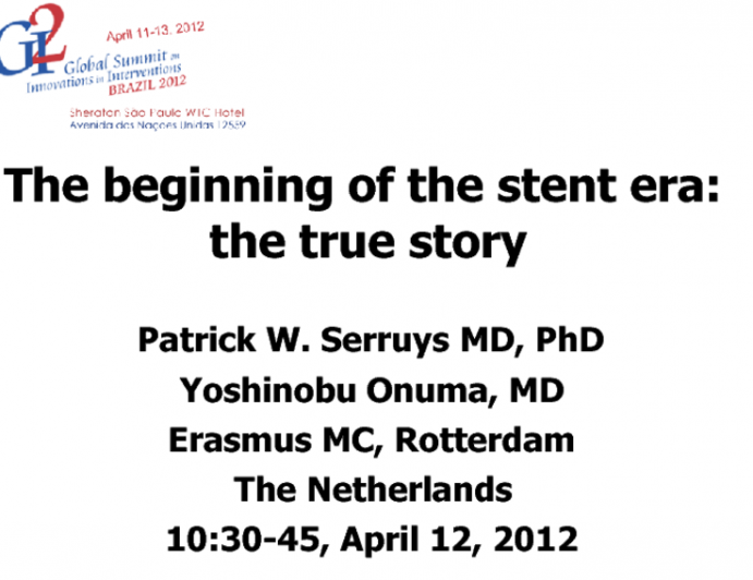 The beginning of the stent era: the true story