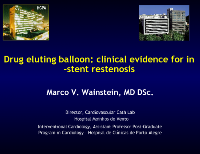 Drug-Eluting Balloon: Clinical Evidence for In-Stent Restenosis