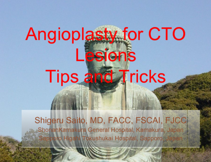 Angioplasty for CTO Lesions Tips and Tricks