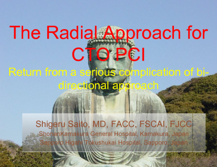 The Radial Approach for CTO PCI