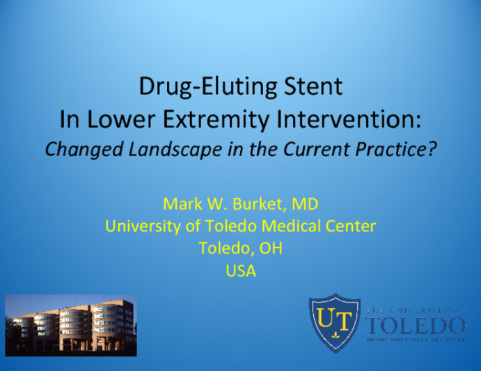 Drug-Eluting Stent In Lower Extremity Intervention: Changed Landscape in the Current Practice?