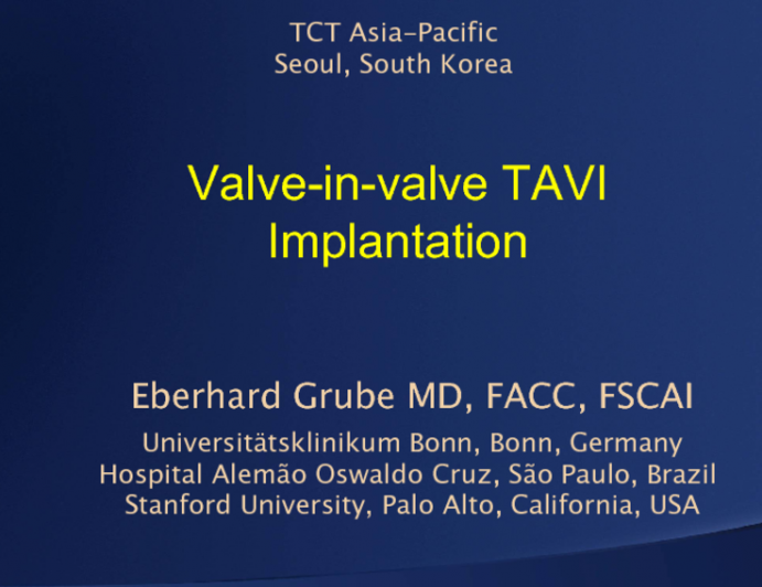 Valve-in-valve TAVI Implantation