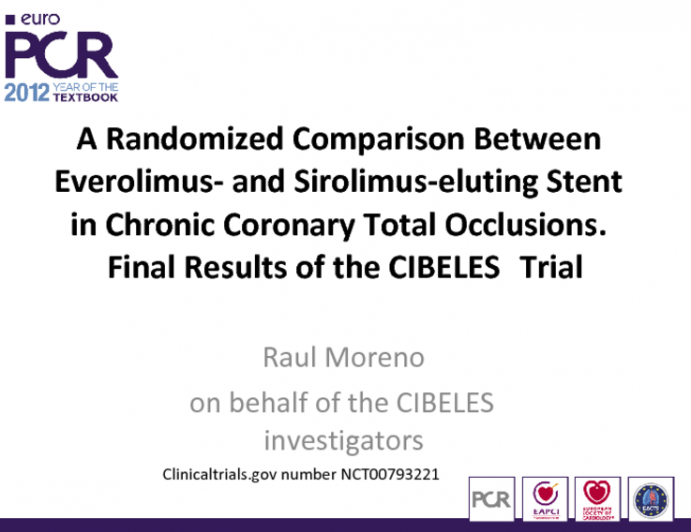 A Randomized Comparison Between Everolimus- and Sirolimus-eluting Stent in Chronic Coronary Total Occlusions: Final Results of the CIBELES Trial