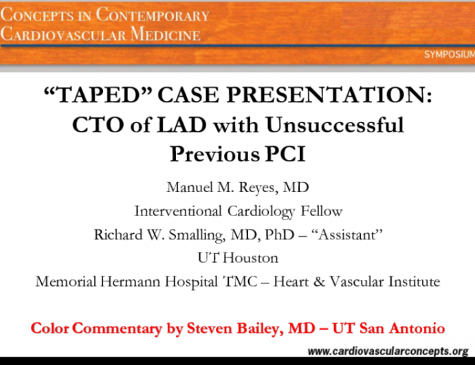 CTO of LAD with Unsuccessful Previous PCI