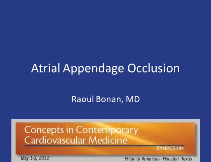 Atrial Appendage Occlusion