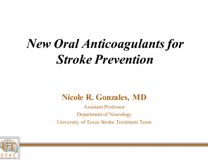 New Oral Anticoagulants for Stroke Prevention