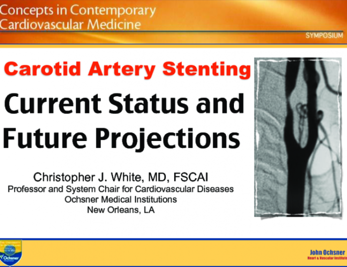 Carotid Artery Stenting: Current Status and Future Projections