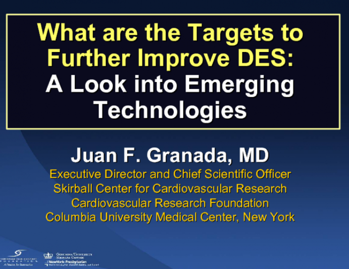 What are the Targets to Further Improve DES: A Look into Emerging Technologies