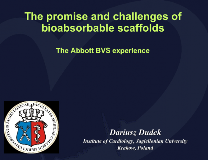 The promise and challenges of bioabsorbable scaffolds