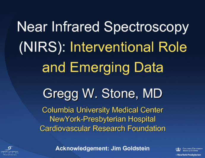 Near Infrared Spectroscopy (NIRS): Interventional Role and Emerging Data