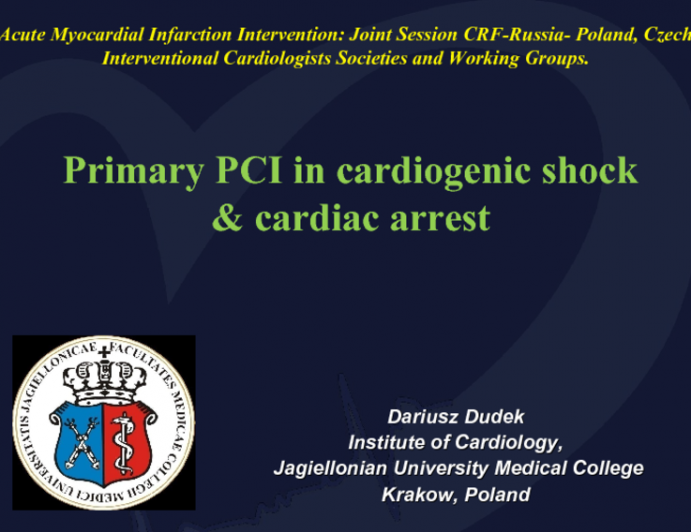 Primary PCI in Cardiogenic Shock and Cardiac Arrest