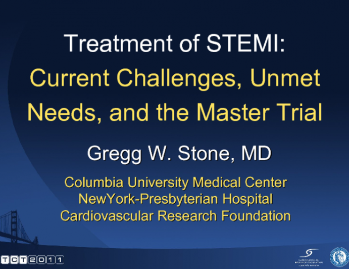 Treatment of STEMI: Current Challenges, Unmet Needs, and the Master Trial