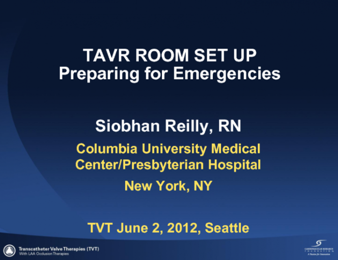 Procedure Room Setup and Preparing for Worst Case Scenarios