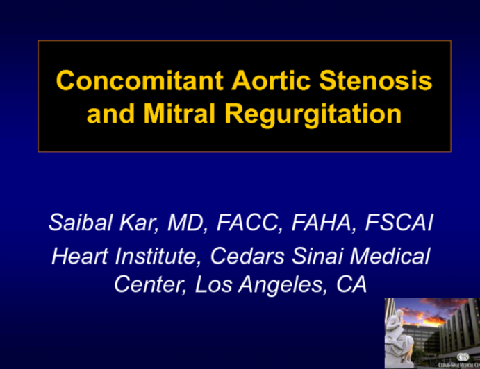 Case Study: Concomitant Aortic Stenosis and MR