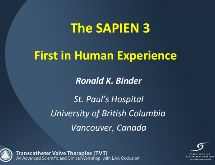 Design and Function/Clinical Outcomes - Sapien 3