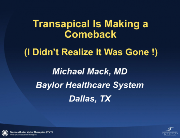 Transapical Is Making a Comeback!