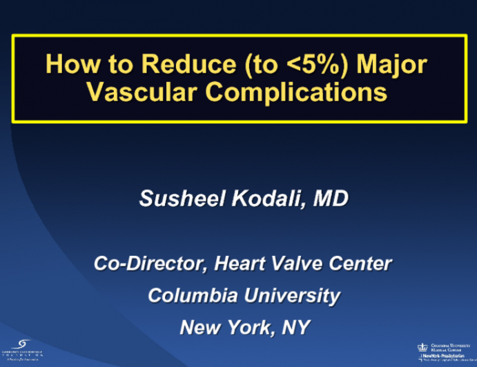 How to Reduce (to Less Than 5%) Major Vascula Complications