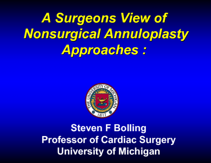 A Surgeons View of Nonsurgical Annuloplasty Approaches for Functional MR: It Isn't Pretty!