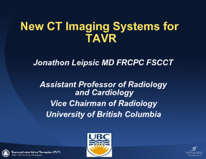 New CT Imaging Systems for TAVR