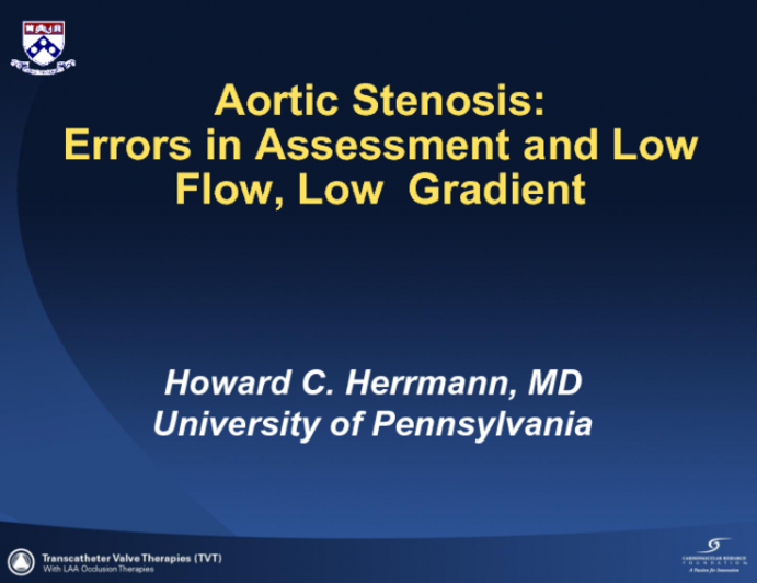 The Patient with Low-Flow, Low-Gradient Aortic Stenosis