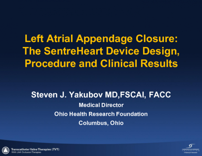 The SentreHeart: Device Design, Procedure, and Clinical Results