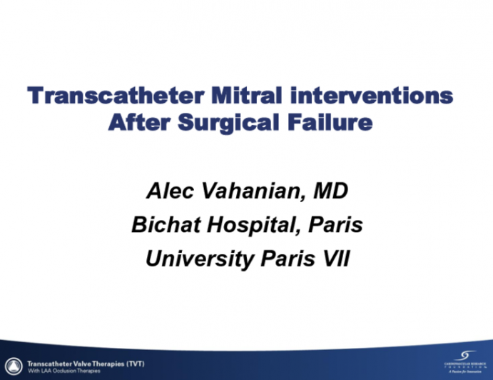 Transcatheter Mitral Interventions After Surgical Failure