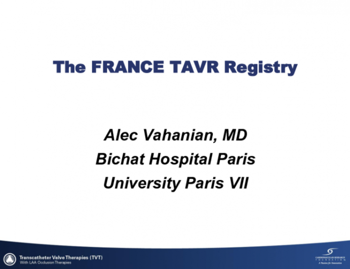 The FRANCE TAVR Registry