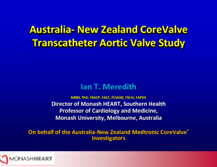 The Australia-New Zealand TAVR Registry