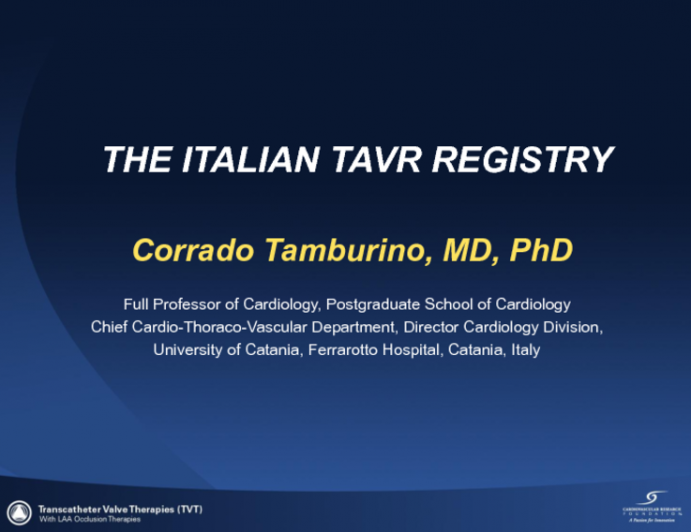 The Italian TAVR Registry