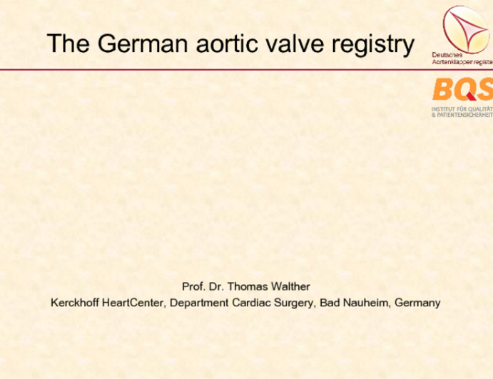 The German Aortic Valve Registry