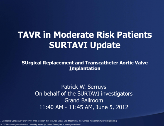 SURTAVI Update