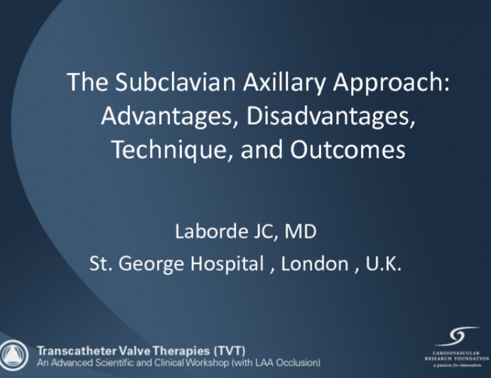 The Subclavian Axillary Approach: Advantages, Disadvantages, Technique, and Outcomes (Case Examples)