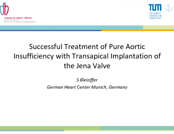 TAVI for Pure Aortic Regurgitation