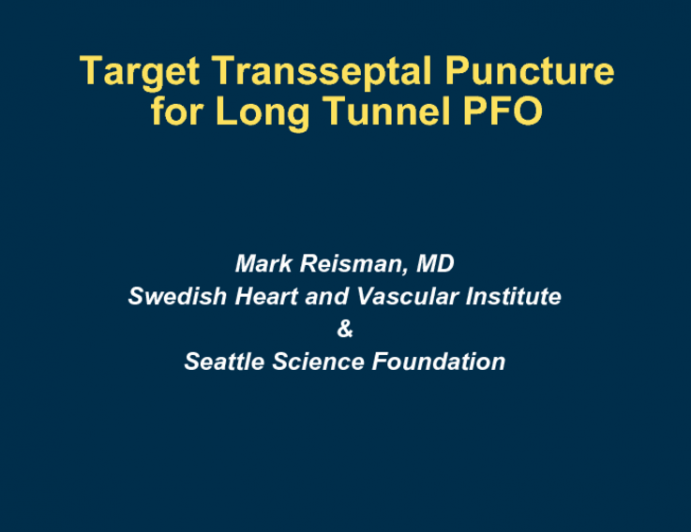 Targeted Transseptal for Long-Tunnel PFO