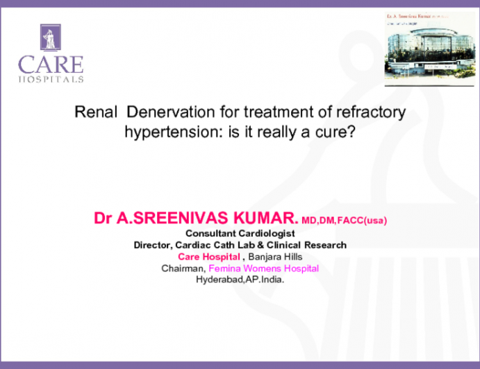 Renal  Denervation for treatment of refractory hypertension: is it really a cure?