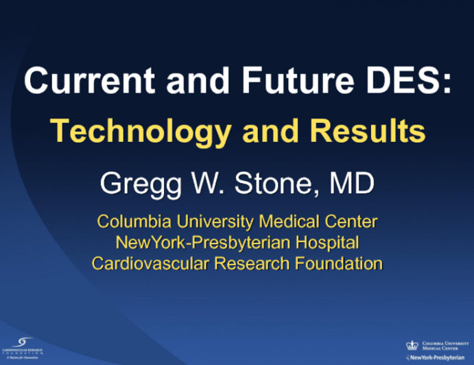 Current and Future DES: Technology and Results