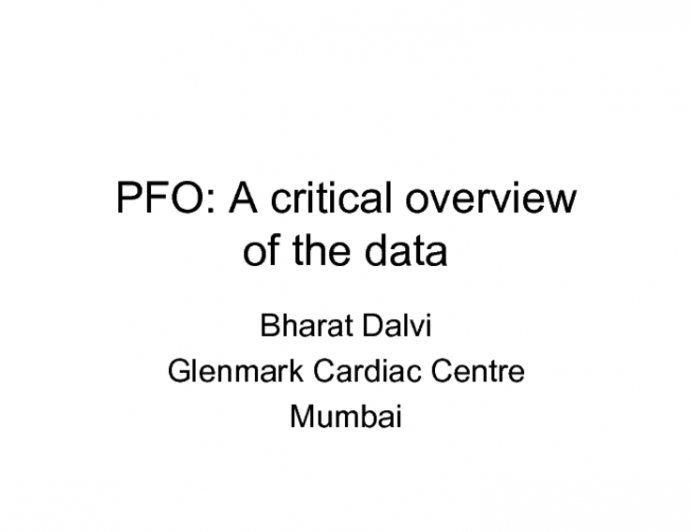 PFO: A Critical Overview of the Data