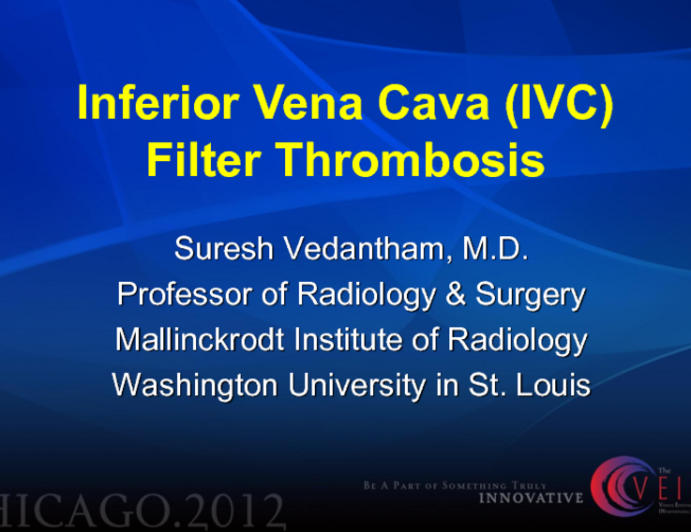 Inferior Vena Cava (IVC) Filter Thrombosis