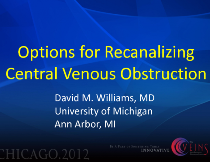 Options for Recanalizing Central Venous Obstruction