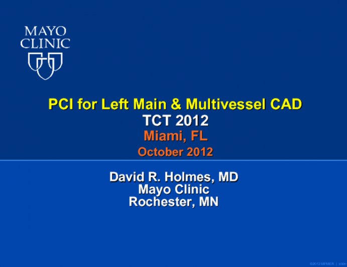 Multivessel Disease and Left Main Intervention: Indications and Outcomes