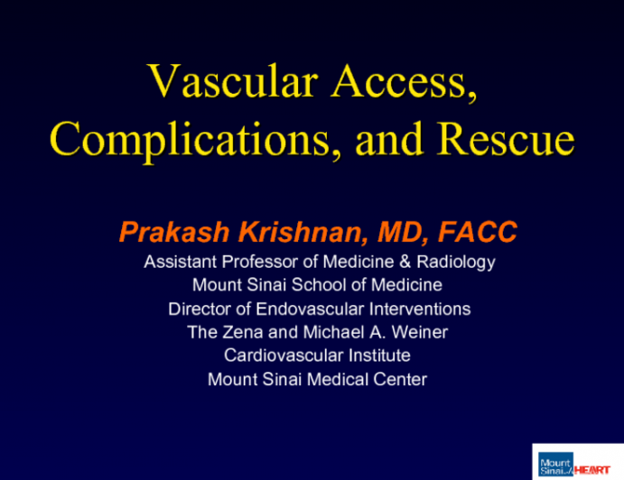 Endovascular Rescue During Cardiac Interventions