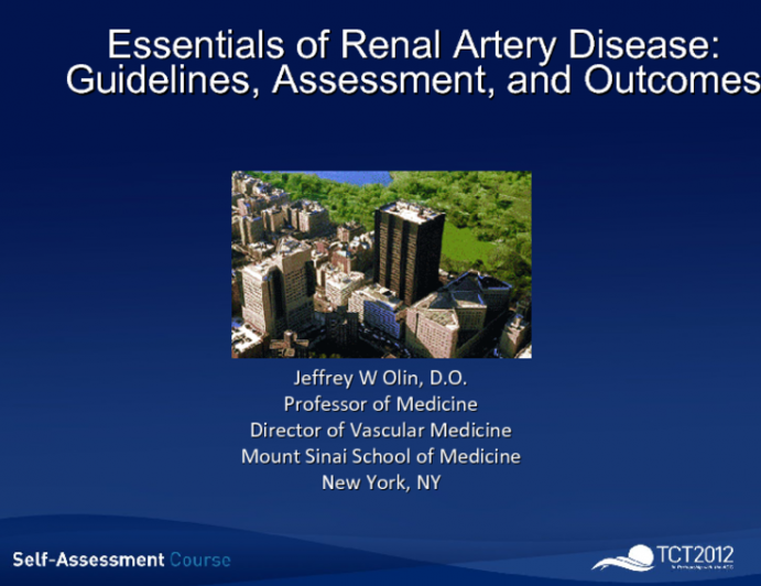 Essentials of Renal Artery Disease: Guidelines, Assessment, and Outcomes