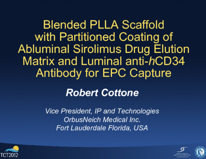 Design of a Fully Drug-Eluting Bioabsorbable Scaffold with EPC-Capture Technology