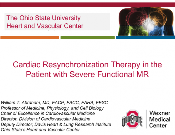 CRT in the Management of the Patient with Heart Failure and Severe MR