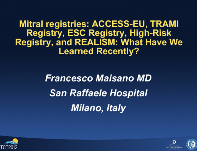 MitraClip Registries: ACCESS-EU, GERMAN Registry, ESC Registry, High-Risk Registry, and REALISM: What Have We Learned Recently?