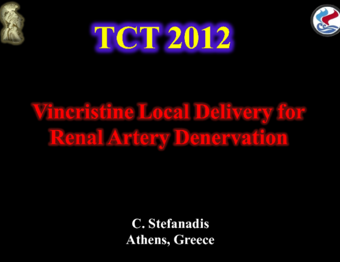 Vincristine Local Delivery for Renal Artery Denervation